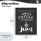 Stupell Industries Little Coffee & Whole Lot Of Jesus Wall Plaque, design by Lettered and Lined